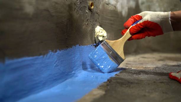 Commercial Basement Waterproofing project at a Arlington Heights, PA business property by SJ Waterproofing Pros